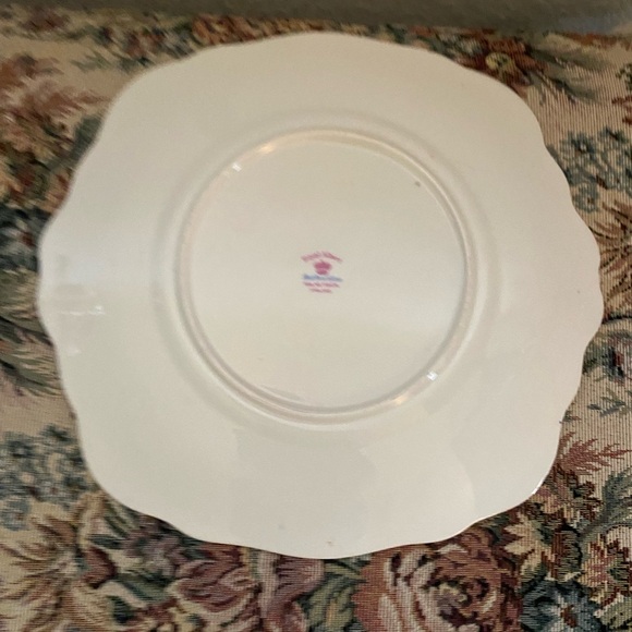 Royal Albert Petit Point Floral Square Salad Plate Crafted In England 9.5” - Picture 11 of 12